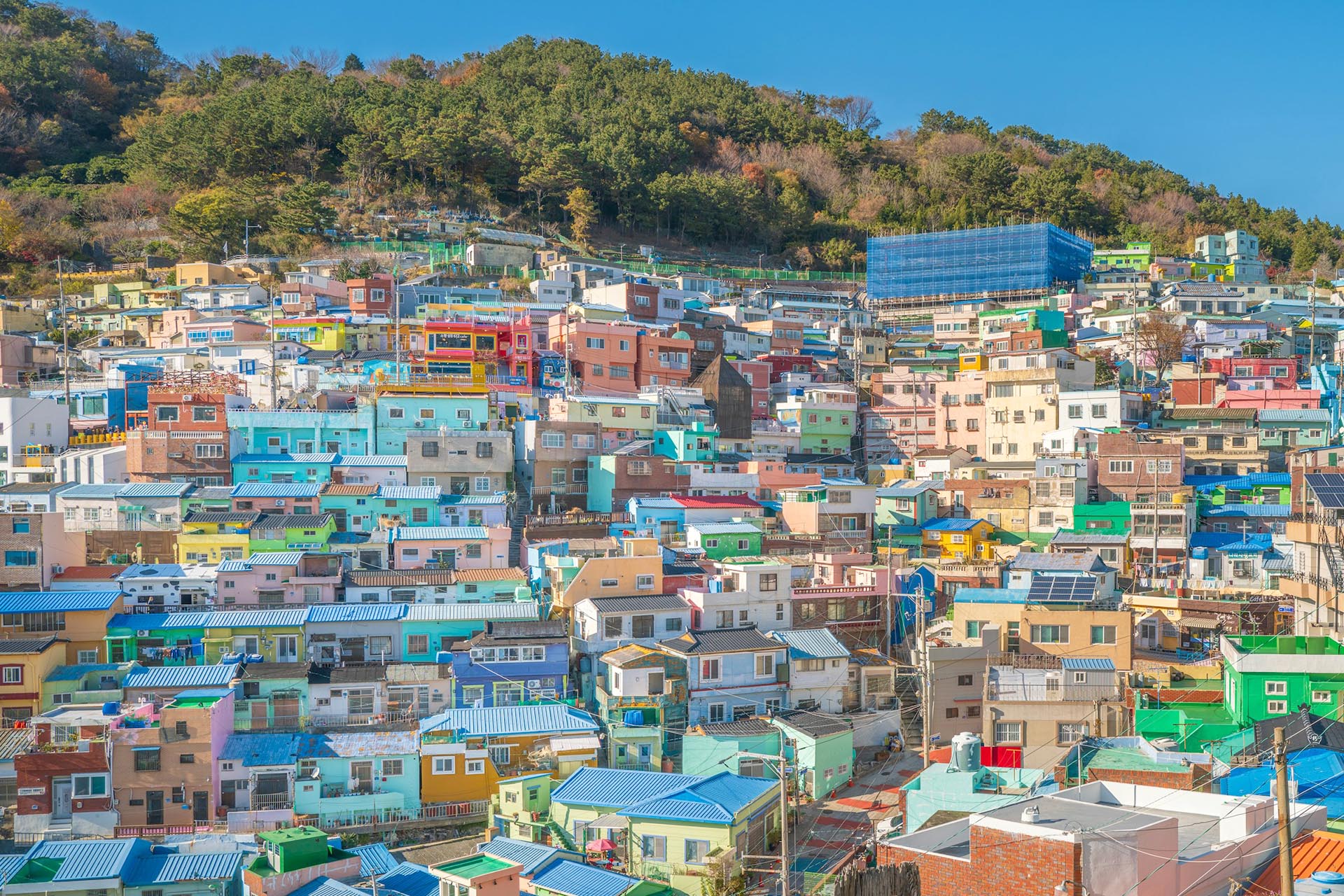 釜山「甘川文化村」　韓国の風景