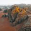 ヒスマ砂漠の風景　サウジアラビアの風景