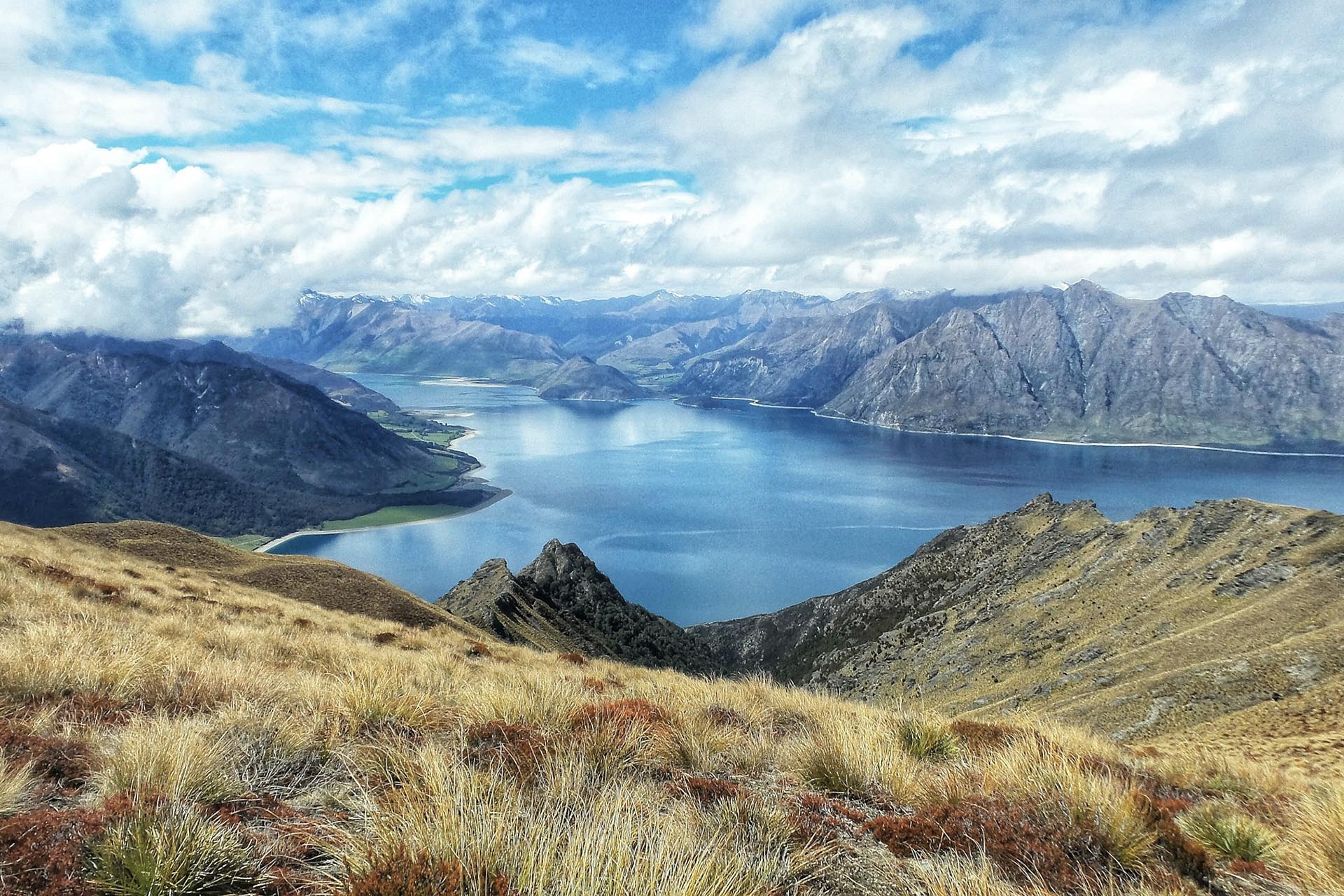 ワナカ湖　ニュージーランドの風景