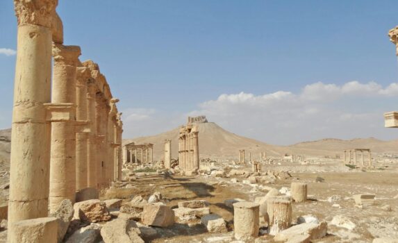 パルミラの風景　シリアの風景