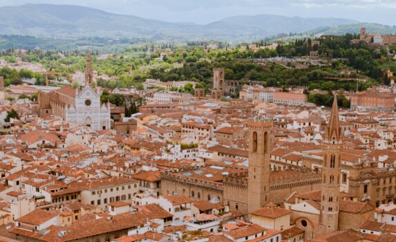 フィレンツェの町並み　イタリアの風景