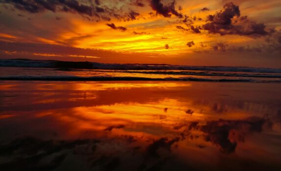 インペリアル・ビーチの夕暮れ　アメリカ合衆国の風景