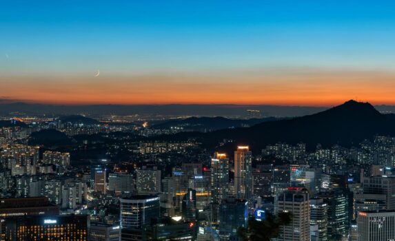 ソウルの町並み　韓国の風景