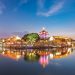 中国江蘇省蘇州市の夜の風景　中国の風景