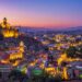 トビリシの夕暮れ　ジョージアの風景