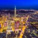 夜の台北のダウンタウン　台湾の風景