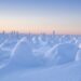 冬のウラル山脈の風景　ロシアの風景